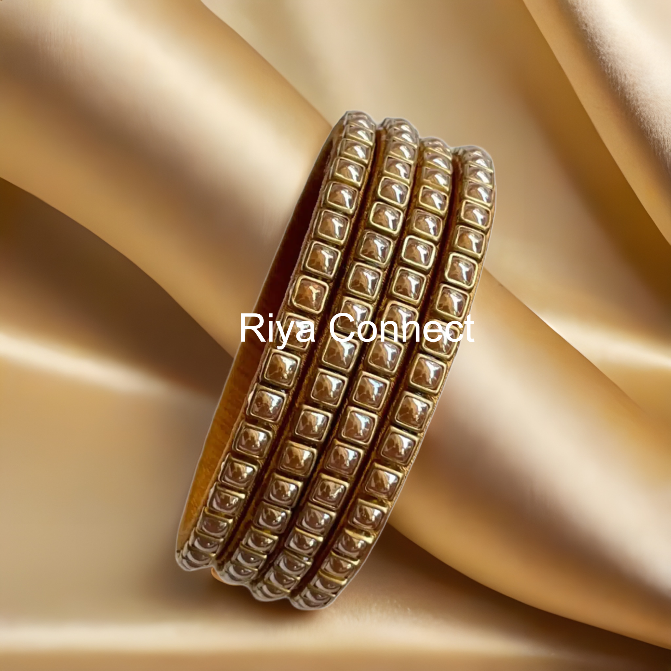 Glossy Square Silk Thread Bangle Collection - 02