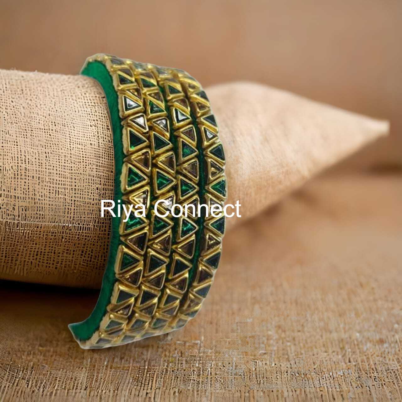 Glossy Triangle Silk Thread Bangle (Dual Shade) Collection - 01