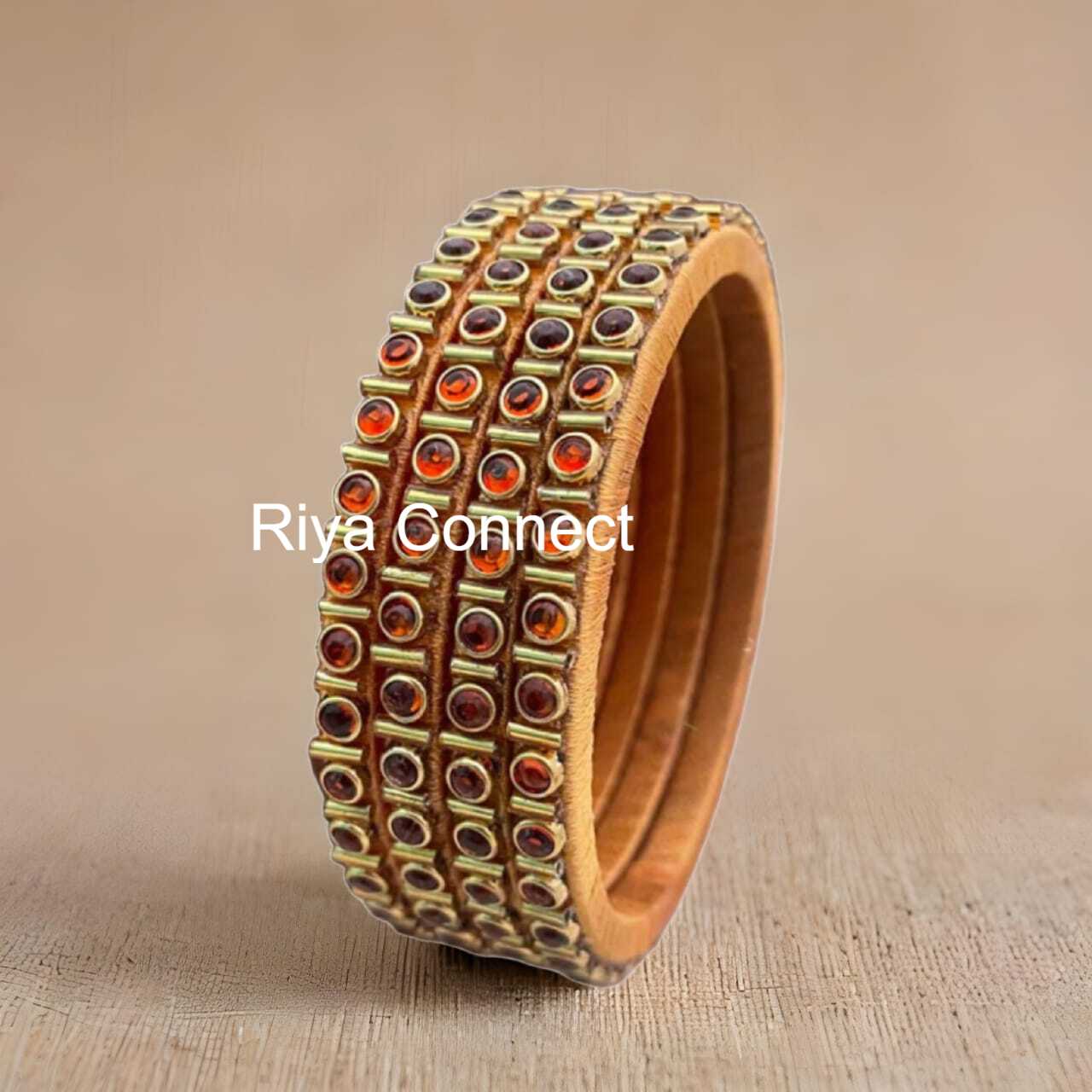 Glossy 4mm Round Silk Thread Bangle Collection - 01