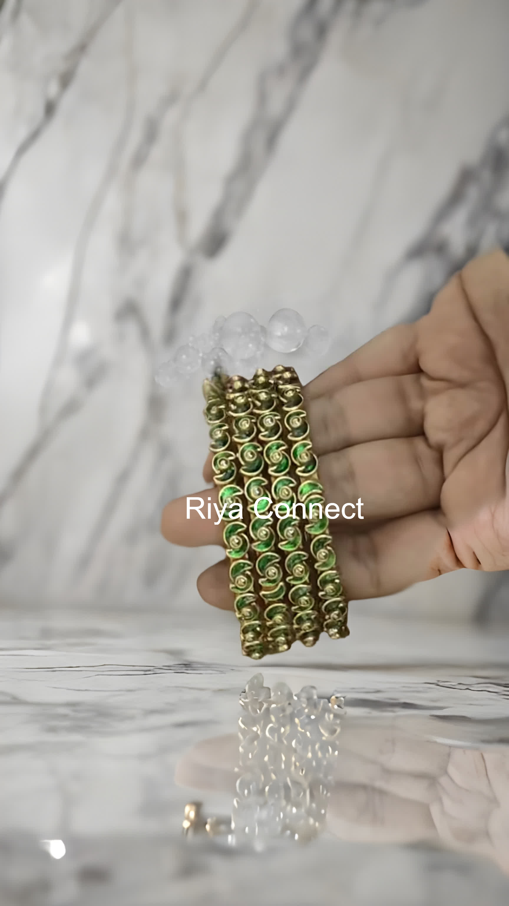 Half Moon Glossy Silk Thread Bangle Collection - 2