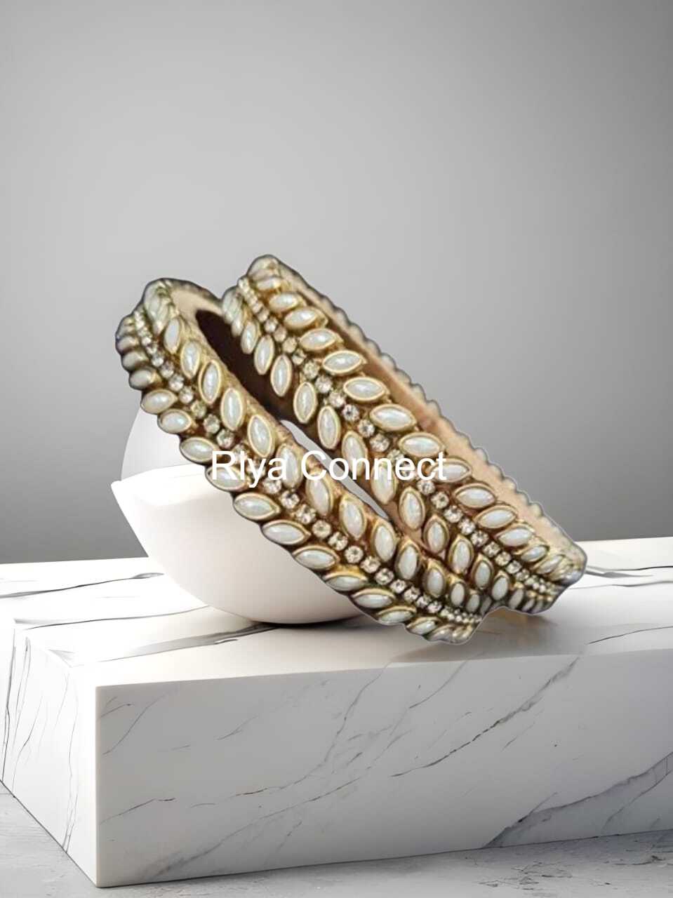 Glossy Eye Kundan Silk Thread Bangle Collection - 1