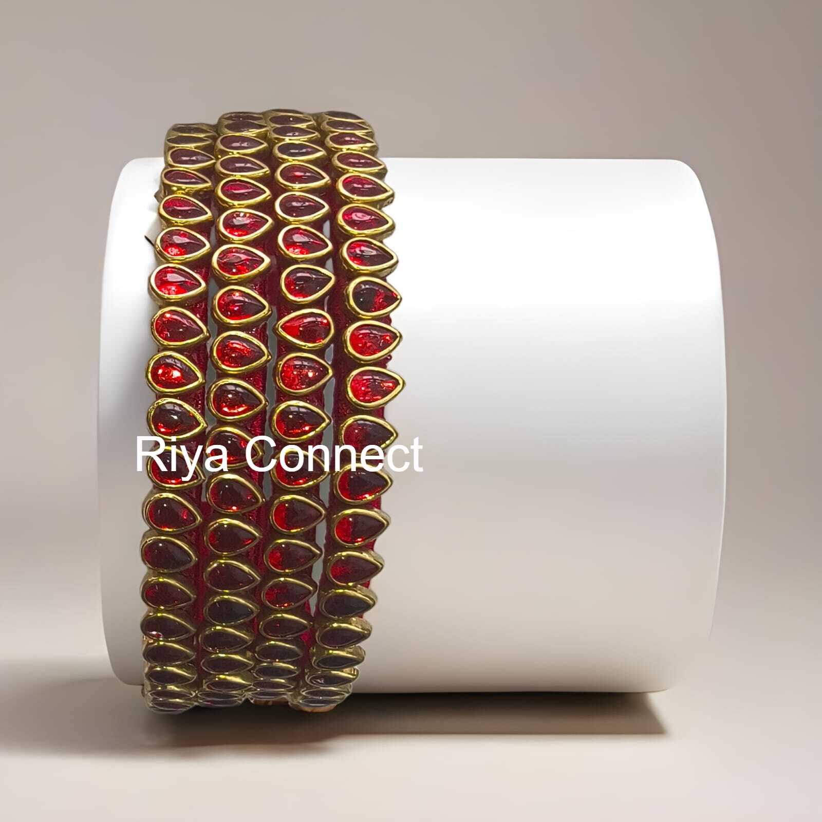 Glossy Drop Silk Thread Bangle Collection - 01