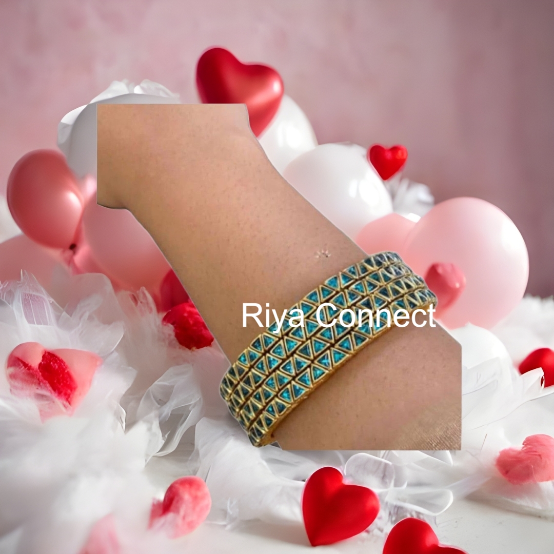 Glossy Triangle Silk Thread Bangle Collection